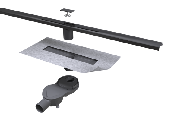 IndorTec FLEXDRAIN-ID in anthrazit
