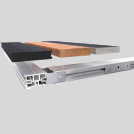 TerraMaxx RS Aluminium Rahmensystem mit Mischbelag