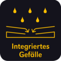 Icon IndorTec FLEXDRAIN-ID integriertes Gefälle | © Gutjahr Systemtechnik