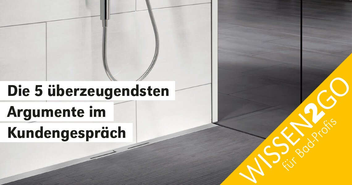 Gutjahr Wissen2go Duschrinnenverkaufsgespräch | © Gutjahr Systemtechnik