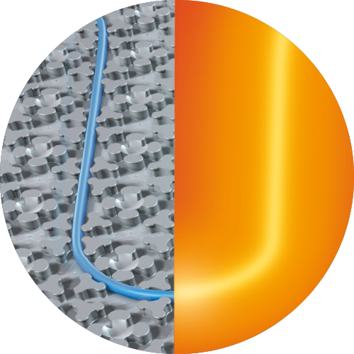 Grafik IndorTec THERM-E mit Heizwärme | © Gutjahr Systemtechnik